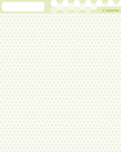 QuiltGenius Graph Paper 8" x 10" 60 Sheets