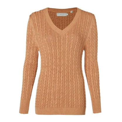 Seattle Cable V-Neck Womens Jumper