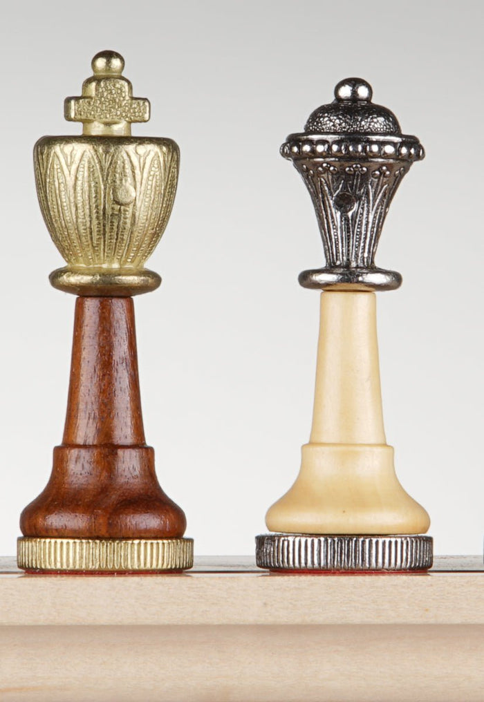 SINGLE REPLACEMENT PIECES: 3" Florentine Metal & Wood Chessmen - Parts - Chess-House