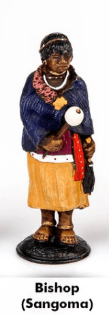 SINGLE REPLACEMENT PIECES: African Tribal Chess Set - Zulu / Ndebele (Large) - Parts - Chess-House