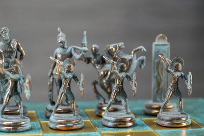 SINGLE REPLACEMENT PIECES: Gold and Antiqued Bronze Greek Mythology Chess Set - 21 1/4" - Parts - Chess-House