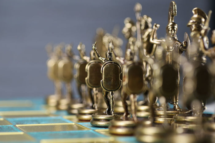 SINGLE REPLACEMENT PIECES: Gold and Antiqued Bronze Greek Mythology Chess Set - 21 1/4" - Parts - Chess-House