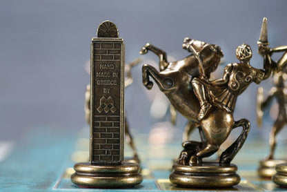 SINGLE REPLACEMENT PIECES: Gold and Antiqued Bronze Greek Mythology Chess Set - 21 1/4" - Parts - Chess-House
