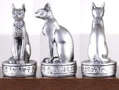 SINGLE REPLACEMENT PIECES: Gold and Silver Egyptian Chess Set - Parts - Chess-House