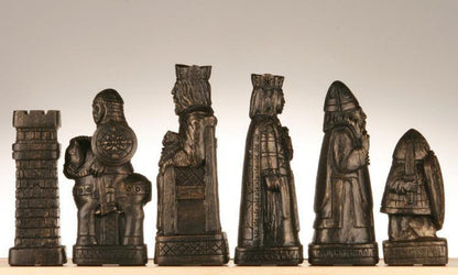 SINGLE REPLACEMENT PIECES: House of Hauteville Chessmen - Antique White and Black Marble Resin Piece