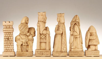 SINGLE REPLACEMENT PIECES: House of Hauteville Chessmen - Antique White and Black Marble Resin Piece