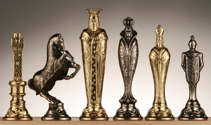 SINGLE REPLACEMENT PIECES: Large Metal Renaissance Chess Pieces - Parts - Chess-House