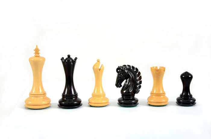 SINGLE REPLACEMENT PIECES: Royal 4.5" Ebony and Boxwood Pieces - Parts - Chess-House