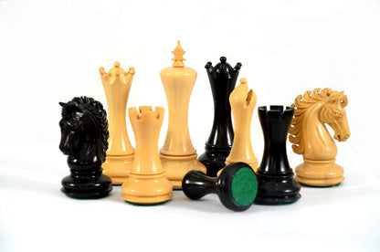 SINGLE REPLACEMENT PIECES: Royal 4.5" Ebony and Boxwood Pieces - Parts - Chess-House