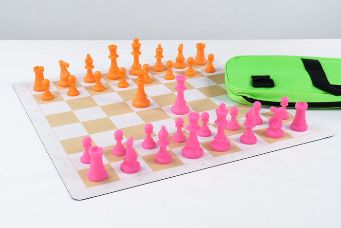 Stealth Combo - Flex Pad Silicone Chess Set with Deluxe Bag - Chess Set - Chess-House