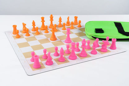 Stealth Combo - Flex Pad Silicone Chess Set with Deluxe Bag - Chess Set - Chess-House