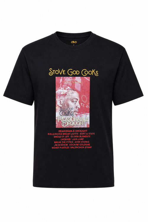 Stove God Cooks "Reasonable Drought" T-Shirt - Catch Body Customs