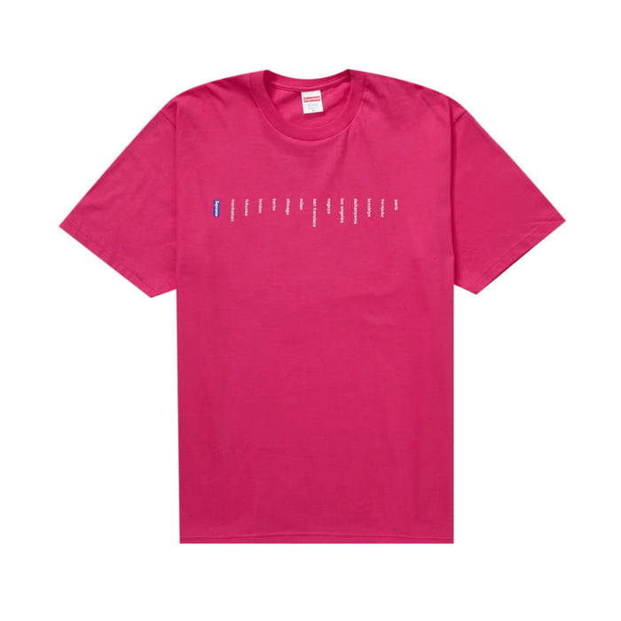 Supreme Location Tee Pink