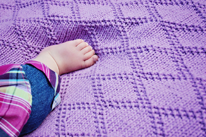 Sweet Lattice Baby Blanket