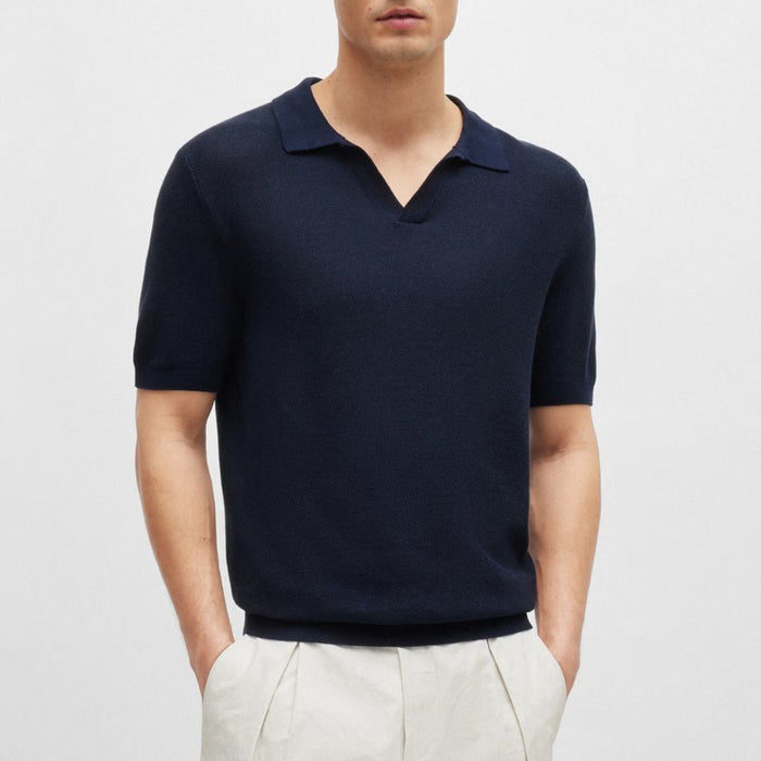 Tempio Short Sleeve Knitted Polo Shirt 50511775