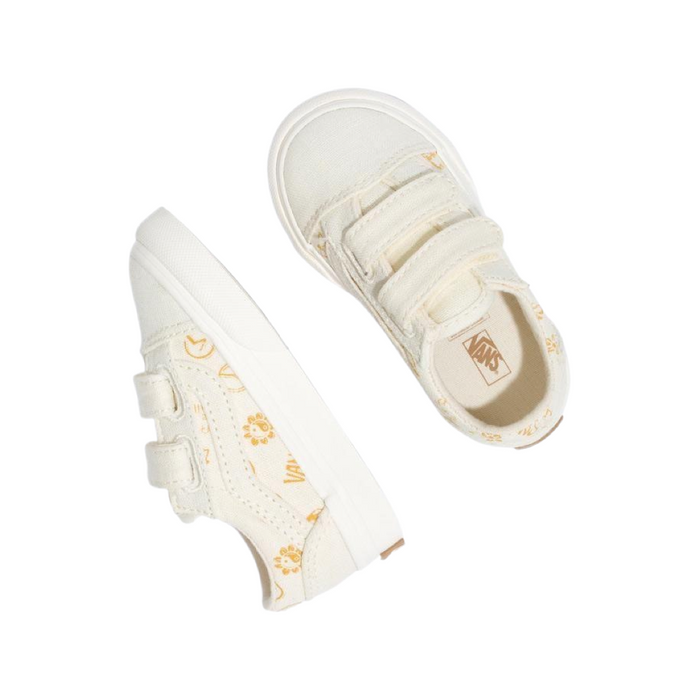 Toddler Vans Old Skool Eco Theory In Our Hands Canvas Sail White Gold