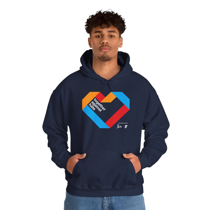 Together Against Hate Heart - Unisex Heavy Blend™ Hooded Sweatshirt