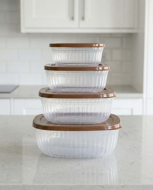 Transparent Kitchen Storage Containers 4pcs