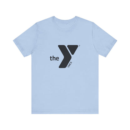 Unisex Black Y Logo Short Sleeve Tee