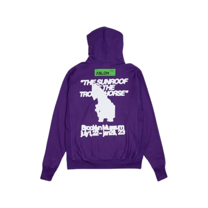 Virgil Abloh Brooklyn Museum FOS Trojan Horse Hoodie Purple
