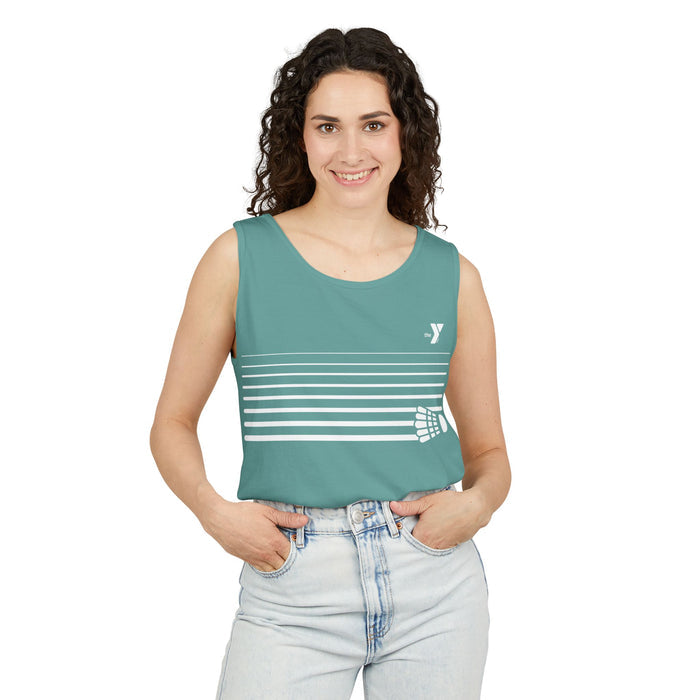 Winston Badminton Club - Unisex Garment-Dyed Tank Top
