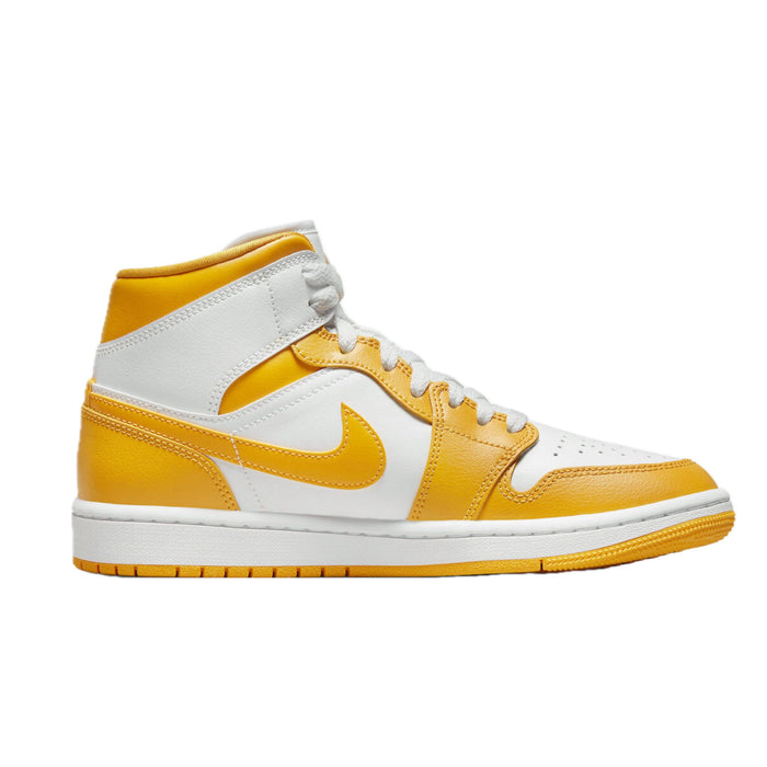 Women's Air Jordan 1 Mid White University Gold