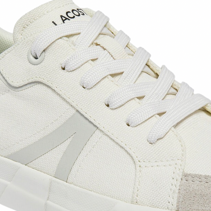 Women's Lacoste L004 Canvas White White Sneakers