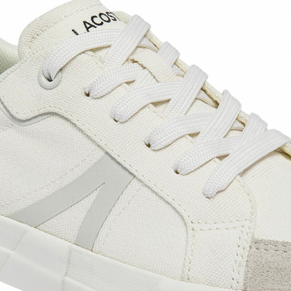 Women's Lacoste L004 Canvas White White Sneakers