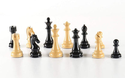 Woodgrain Finish Large Gloss Chessmen - Piece - Chess-House
