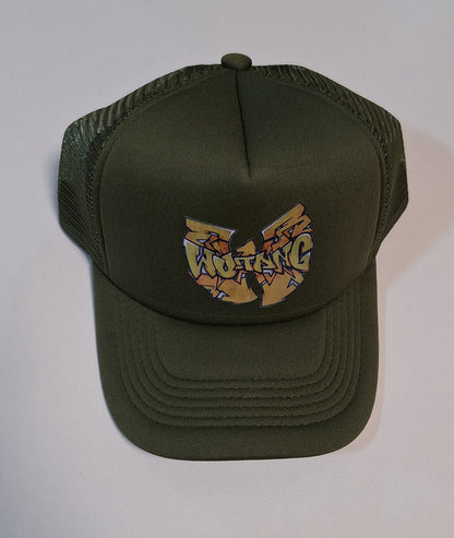 Wu-Tang Arrow Graffiti Trucker Cap - Catch Body Customs