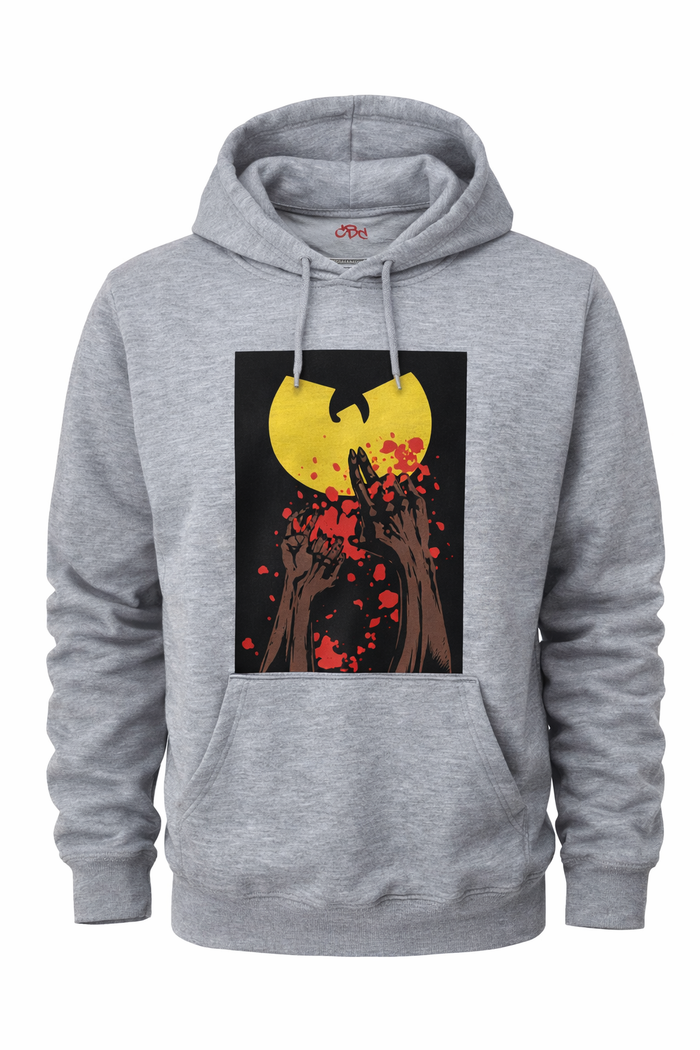 Wu-Tang Bloody Canvas Hoodie - Catch Body Customs
