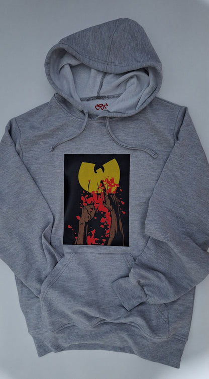 Wu-Tang Bloody Canvas Hoodie - Catch Body Customs