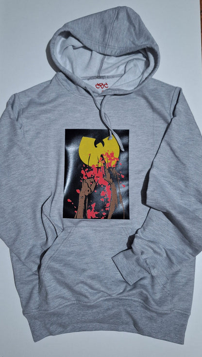 Wu-Tang Bloody Canvas Hoodie - Catch Body Customs
