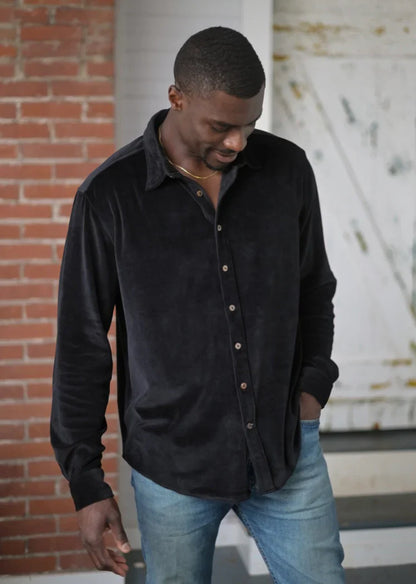 One World Brothers Midnight Velvet Shirt